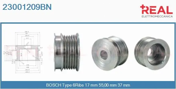 Belt Pulley, alternator (23001209BN)