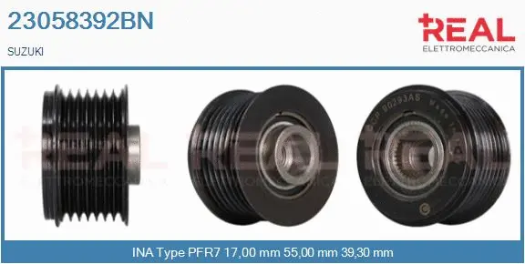 Belt Pulley, alternator (23058392BN)