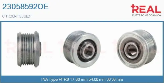 Belt Pulley, alternator (23058592OE)