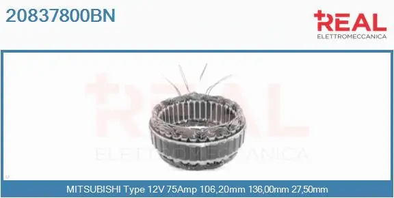 Stator, alternator (20837800BN)