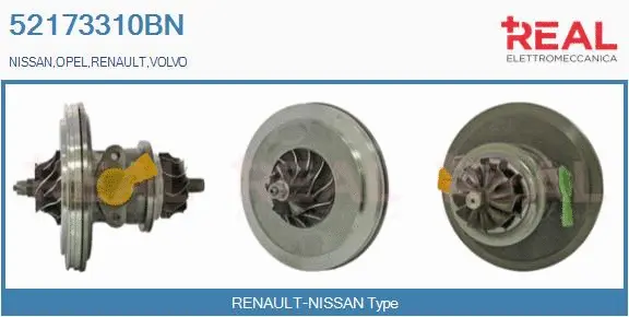 Core assembly, turbocharger (52173310BN)