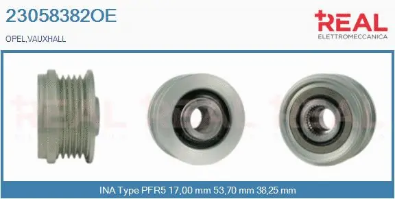 Belt Pulley, alternator (23058382OE)
