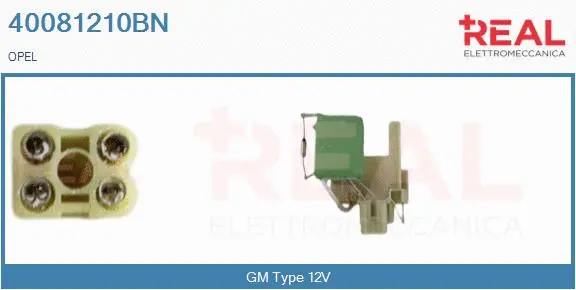 Series resistor, electric motor (radiator fan) (40081210BN)