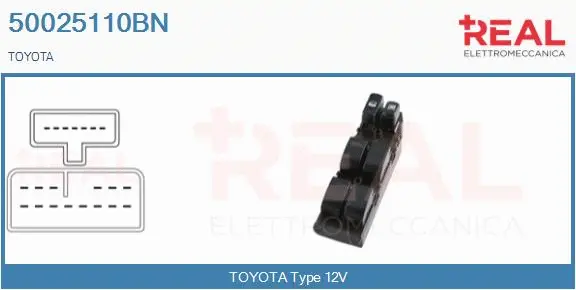 Switch, window regulator (50025110BN)