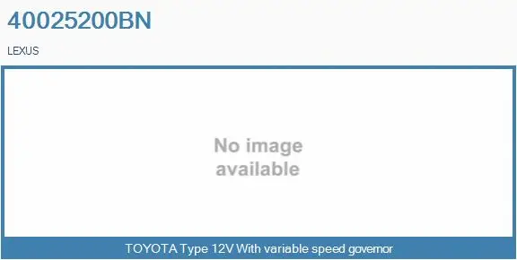 Series resistor, electric motor (radiator fan) (40025200BN)