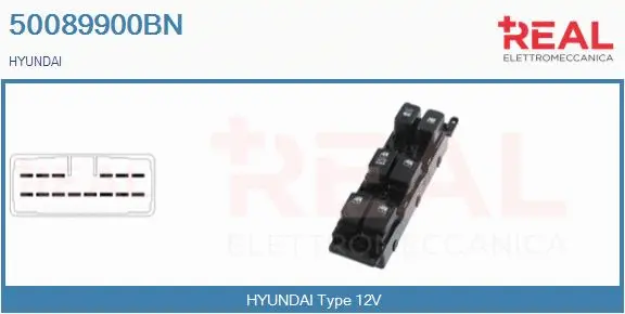 Switch, window regulator (50089900BN)