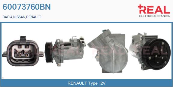 Compressor, air conditioning (60073760BN)