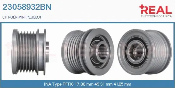 Belt Pulley, alternator (23058932BN)