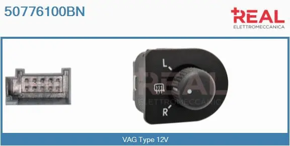 Switch, exterior rearview mirror adjustment (50776100BN)