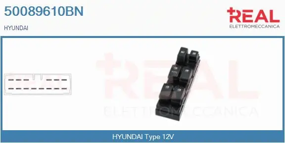 Switch, window regulator (50089610BN)