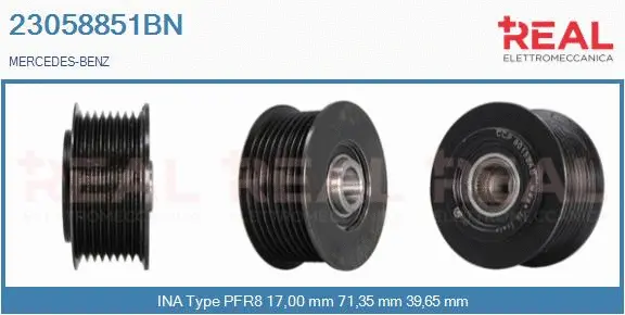 Belt Pulley, alternator (23058851BN)