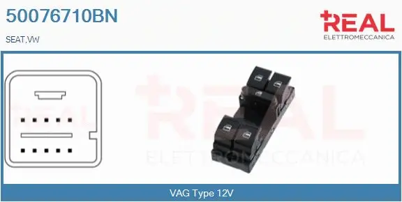 Switch, window regulator (50076710BN)