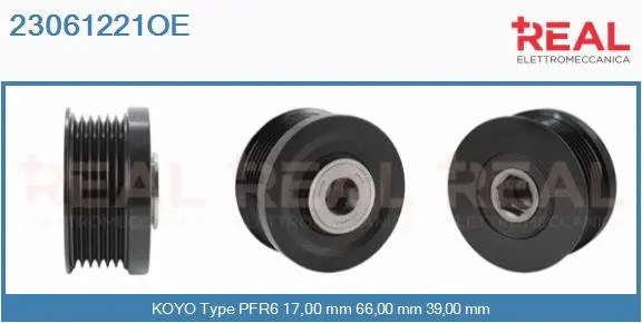 Belt Pulley, alternator (23061221OE)