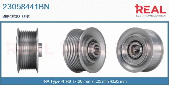 Belt Pulley, alternator (23058441BN)