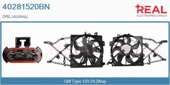 Electric Motor, radiator fan (40281520BN)