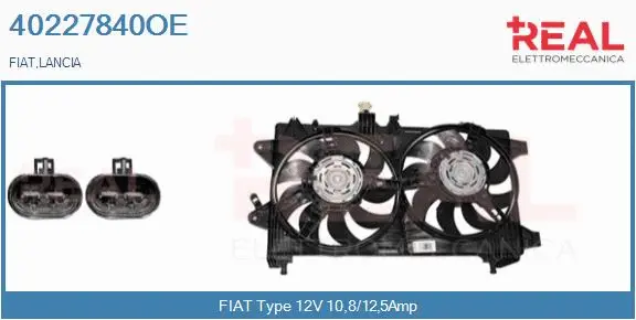 Electric Motor, radiator fan (40227840OE)