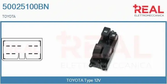 Switch, window regulator (50025100BN)