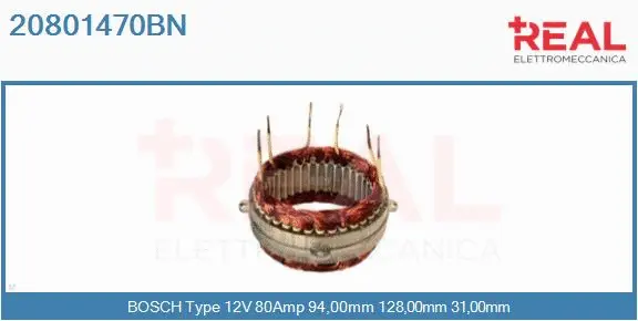 Stator, alternator (20801470BN)
