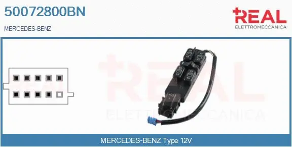 Switch, window regulator (50072800BN)
