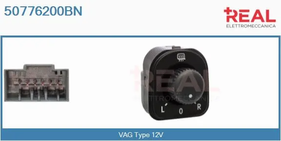Switch, exterior rearview mirror adjustment (50776200BN)