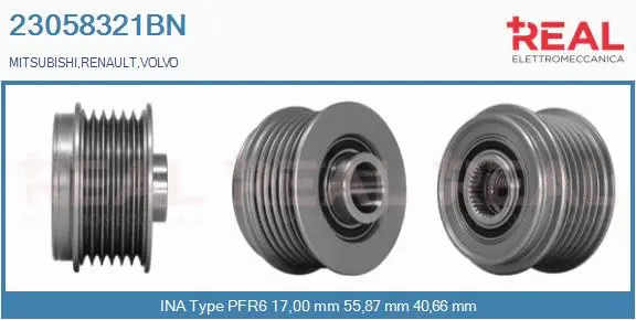 Belt Pulley, alternator (23058321BN)