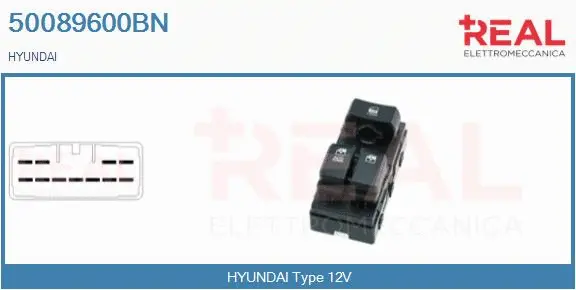 Switch, window regulator (50089600BN)