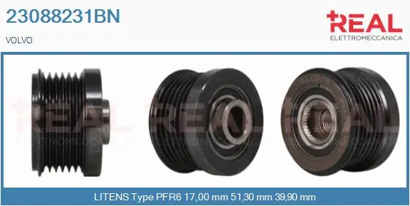 Belt Pulley, alternator (23088231BN)