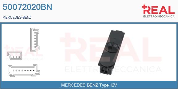 Switch, window regulator (50072020BN)