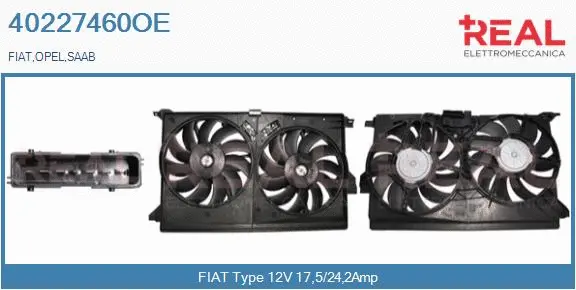 Electric Motor, radiator fan (40227460OE)