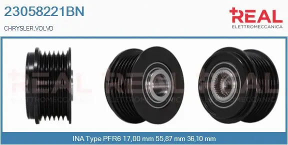 Belt Pulley, alternator (23058221BN)