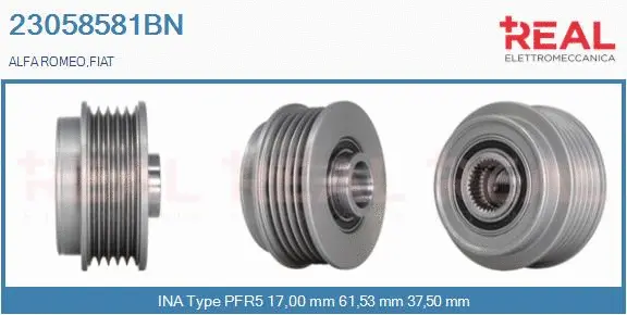 Belt Pulley, alternator (23058581BN)