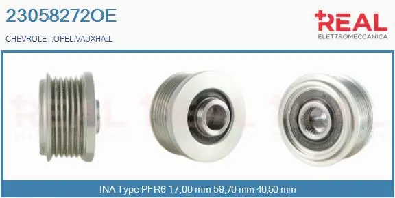 Belt Pulley, alternator (23058272OE)