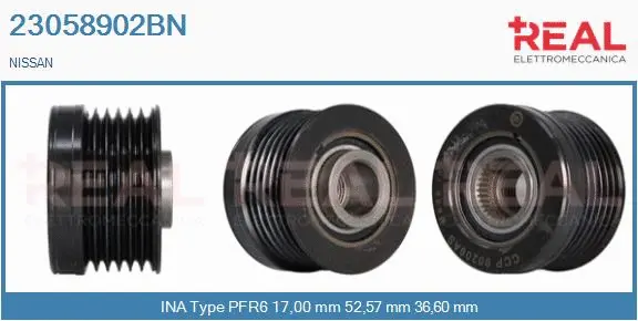 Belt Pulley, alternator (23058902BN)