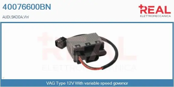Series resistor, electric motor (radiator fan) (40076600BN)