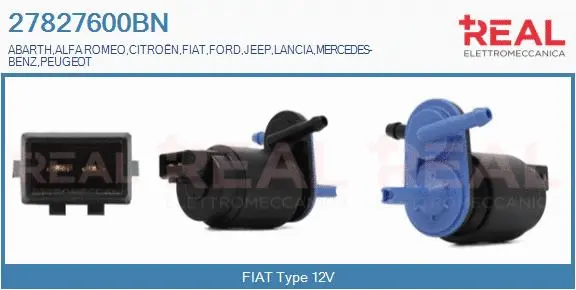 Washer Fluid Pump, window cleaning (27827600BN)