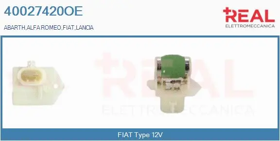 Series resistor, electric motor (radiator fan) (40027420OE)
