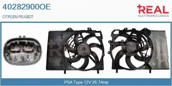 Electric Motor, radiator fan (40282900OE)