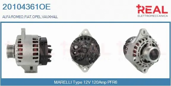 Alternator (20104361OE)