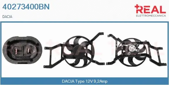 Electric Motor, radiator fan (40273400BN)