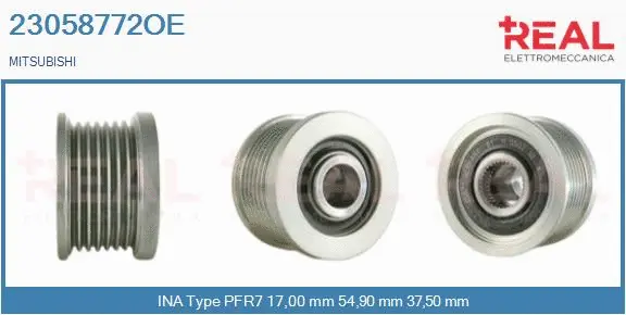 Belt Pulley, alternator (23058772OE)