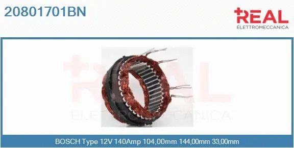 Stator, alternator (20801701BN)