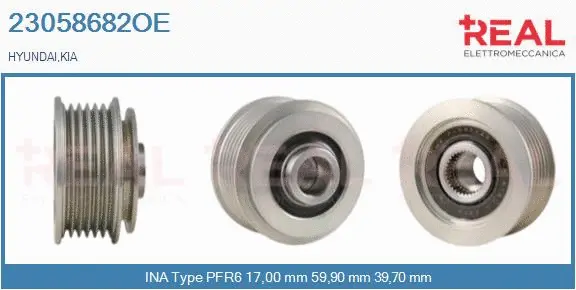 Belt Pulley, alternator (23058682OE)