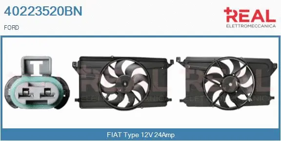 Electric Motor, radiator fan (40223520BN)