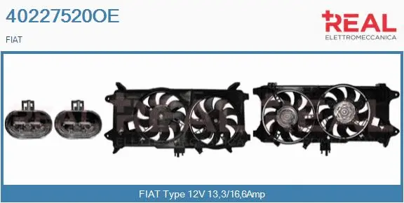 Electric Motor, radiator fan (40227520OE)