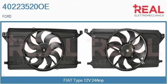 Electric Motor, radiator fan (40223520OE)