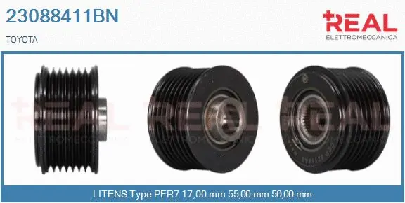 Belt Pulley, alternator (23088411BN)