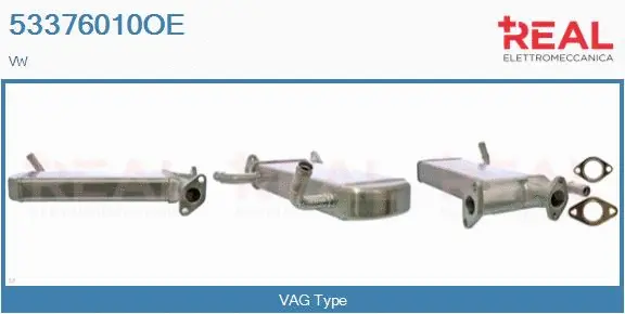 Cooler, exhaust gas recirculation (53376010OE)