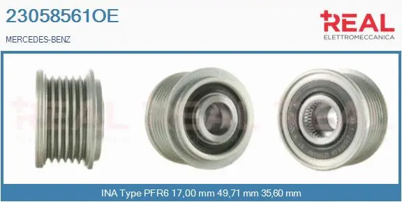 Belt Pulley, alternator (23058561OE)