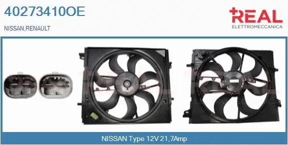 Electric Motor, radiator fan (40273410OE)