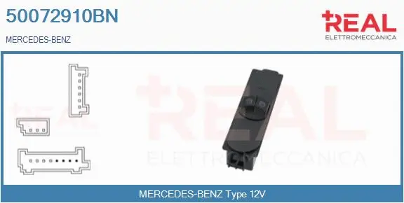Switch, window regulator (50072910BN)